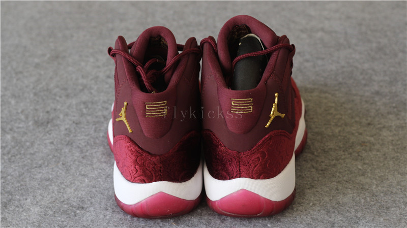 Authentic Air Jordan 11 Velvet Night Maroon High